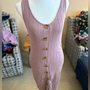 Pretty in pink, super soft and stretchy summer dress.